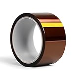 Heat Resistant Tape, 2' x 36 Yds High Temperature for Sublimation, Heat Trasfer Polyimide Tape, Professional for Protecting CPU, PCB Circuit Board, No Residue (1Roll)