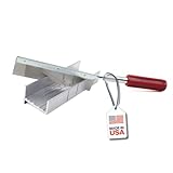 Excel Blades Metal Mitre Box Set With Handle and Razor Pull Saw Blade - Small 6-Inch Aluminum and Steel Tool for Wood, Plastic, and Soft Metals, 2 Cutting Angles