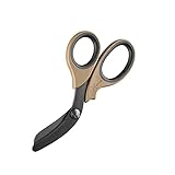 XShear 7.5” Extreme Duty Trauma Shears - Black Titanium Coated Blades, The perfect scissors for the Paramedic, EMT, Nurse or any Emergency Healthcare Provider (Coyote Brown)