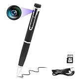 Fueiyita Spy Camera Pen Hidden Camera Pen 1080P Loop Recording or Picture Video Recording Camera for Meeting, Travel, Sports, Built-in 32g Memory Card No Bluetooth or WiFi