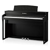 Kawai CA49 88-Key Grand Feel Compact Digital Piano with Bench, Premium Satin Black