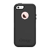 OtterBox DEFENDER SERIES Case for iPhone SE (1st gen - 2016) and iPhone 5/5s ONLY - Retail Packaging - BLACK (77-54888)