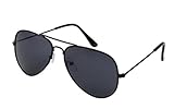 WODISON Classic Kids Sunglasses for Boys Girls Children sunglasses Reflective Metal Frame Black Frame Black Lens