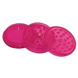 Pink 3 Piece Magnetic Acrylic Herb Grinder