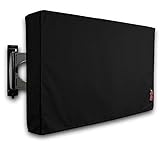 iBirdie Outdoor Waterproof and Weatherproof TV Cover for 50 inch Outside Flat Screen TV - 600D Thick Fabric TV Screen Protector Size 47.5''W x 30''H x 5.5''D for 50'' LCD LED