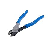 Klein Tools D2000-28 Pliers, Diagonal Cutting Pliers with Angled Head are Heavy-Duty to Cut ACSR, Screws, Nails, Most Hardened Wire, 8-Inch