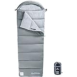 Naturehike Camping Sleeping Bag - 3 Season Warm & Cool Weather - Summer, Spring, Fall, Lightweight, Waterproof for Adults & Kids - Camping Gear Equipment, Traveling, and Outdoors (M180-Grey, M180)