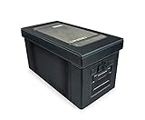 Halo UNSC Footlocker Foldable Storage Chest | Fabric Basket Container, Cube Organizer With Handles | Collapsible Black Cubby Cube, Closet Organizer | 24 x 12 Inches