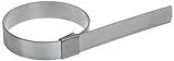 BAND-IT CP10S9 5/8' Wide x 0.025' Thick 2-1/2' Diameter, 201 Stainless Steel Center Punch Clamp (Pack of 50)