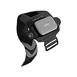 Volkano IPX4 Sports Armband Wireless Bluetooth Speaker, Water Resistant Wearable Bluetooth Speaker, Strap with Key and Card Slot, 7Hr Battery & 3W Power Output - ​Pumped Series (Black/Grey)