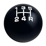 DEWHEL Black/White Inlay Sphere Aluminum 200 Grams Weighted Manual Shift Knob 5 Speed Short Throw Shifter M12x1.25 M10x1.5 M10x1.25 M8x1.25