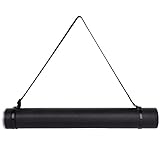 Transon Poster Documents Storage Tube Extendable for Artworks, Blueprints, Drafting and Scrolls Color Black
