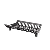 HY-C Liberty Foundry G22-BX 22' Heavy-Duty Cast Iron Fireplace Grate with 2' Clearance, 22' W x 12' D x 5.25' H