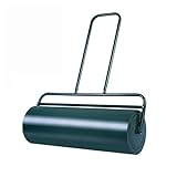 Goplus Lawn Roller Tow Behind Water Filled Push for Garden, Green (12 by 36-Inch)