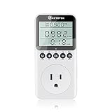 KETOTEK Watt Meter Power Meter Plug Electricity Usage Monitor for Home, Energy Monitor with LCD Display, Kilowatt Meter Socket Outlet, Voltage Amps Power Consumption Meter, Overload Protection