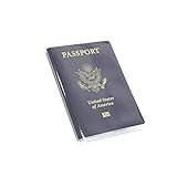 Clear Transparent Frosted Passport Cover Holder Case Organizer ID Card Travel Protector (Clear x1 + Frosted x1)