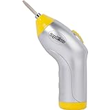 Toydriver Low Torque Battery Operated Screwdriver Tool for Small Screws on Toy Battery Covers Grey/Yellow, 7x4x2