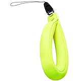 possrab Universal Anti-Lost Floating Wrist Strap for up to 300G Underwater Camera, Action Camera, Waterproof Pouch Case, Gopro, Radio - fluorescent green