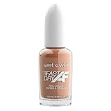Wet n Wild Fast Dry AF Nail Polish Color, Fall Brown Sorry, I'm Latte | Quick Drying - 40 Seconds | Long Lasting - 5 Days, Shine