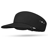 ASIILOVI Bluetooth Hat Sun Visor Hat 2023 Version with Adjustable Elastic Strap, Build-in HD Speaker and Mic, Perfect for Women/Men Tennis Running Workout Sports Tech Gift Ideas-Unisex Black