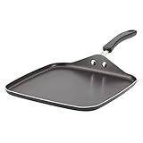Farberware Cookstart DiamondMax Nonstick Square Deep Grill Pan/Griddle, Dishwasher Safe, 11 Inch - Black