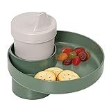 My Travel Tray USA Moss Green - A Cup Holder Travel Tray for Car Seats, Enjoyed by Toddlers, Kids and Adults!