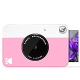 KODAK Printomatic Digital Instant Print Camera - Full Color Prints On ZINK 2x3' Sticky-Backed Photo Paper (Pink) Print Memories Instantly