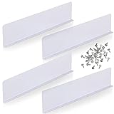 4 Pcs Gutter Valley Splash Guards Downspout Diverter Roof Rain Diverter White Roofing Gutter Guards with 40 Screws Gutters for House Residential Flat Shingle Roofs Corner (Straight)