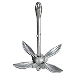 Extreme Max 3006.6666 BoatTector Galvanized Folding/Grapnel Anchor - 9 lbs.