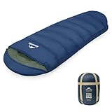 Naturehike Camping Sleeping Bag, Portable Cotton Sleeping Gear for Adults 3 Seasons, Hiking/Backpacking/Outdoor and Indoor Used with Storage Sack…