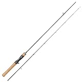 HANDING Magic L Ultra-Light Fishing Rod, Fuji O+A Ring Guides, 2-Piece BFS Spinning and Casting Rod, 30 Ton Carbon Fiber Blank, Mini Fishing Rods for Tiny Species, Panfish, Sunfish, Topminnow