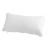 EORTA Bathtub Pillow Anti-slip Aerated Pillow with Suction Cup Spa Bath Cushion for Head Neck Rest Relax, Home, Bathroom, White, 13.8'X7.8'