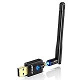 EDUP AC600M USB WiFi Adapter for PC, Wireless USB Network Adapters Dual Band 2.4G/5.8Ghz Wi-Fi Dongle with Antenna for Laptop Desktop Compatible Windows 10/11/8.1/8/7/XP/Vista/Mac OS X 10.6~10.15.3