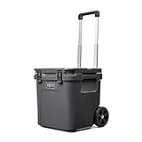 YETI Roadie 48 Wheeled Cooler with Retractable Periscope Handle, Charcoal