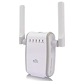 DHMXDC Wireless-N 300Mbps WiFi Range Extender Wireless Router/Repeater/AP/WPS Mini Dual External Antennas Wireless Booster Signal Wireless Access Point