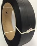 S&G Strapping 1/2' 7,200 Ft Polypropylene Strapping, 500lb Tensile Strength, Black, 16x6