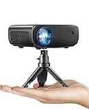 WiFi Projector for iPhone, ELEPHAS 2024 Upgraded Mini Projector with Tripod & Carry Bag, Full HD 1080P Supported, 200' Display Portable Projector, Compatible with iOS/Android/Windows/TV Stick/HDMI/USB