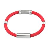 YSMANGO Anti-Static Bracelet Wrist Straps Band Rubber Bracelets Reusable Adjustable Eliminate Body Static for Women and Men (men-20cm-red)