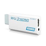 GANA Wii to hdmi Converter, wii to hdmi Adapter, wii to hdmi1080p 720p Connector Output Video & 3.5mm Audio - Supports All Wii Display Modes