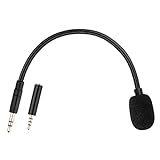 Smays 3.5mm Microphone aux mic for Headphone Jack, Detachable Plug-in Microfono for Laptop PC Phone Conference