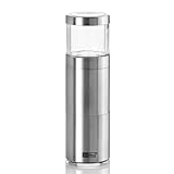 Adhoc Muskatino Nutmeg Mill Spice Grinder | Stainless Steel/Acrylic | Aroma Cap, Compact