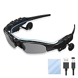 Wireless Bluetooth Headset with Sports Polarized Sunglasses Bluetooth Sunglasses MenSport Sunglasses Music Sunglasses Bluetooth Glasses Headphone Built-in Mic for Fishing & Outdoor Cycling Running