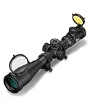 CVLIFE EagleFeather 6-24X50 Side Focus Parallax Rifle Scope for Hunting, SFP Long Range Scope with Red/Green/Blue Illuminated Reticle and 30mm Tube