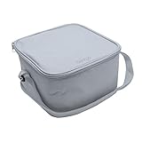 Bentgo Classic Bag (Gray) - Insulated Lunch Bag Keeps Food Cold On the Go - Fits the Bentgo Classic Lunch Box, Bentgo Cup, Bentgo Sauce Dippers and an Ice Pack - Works With Other Food Storage Boxes