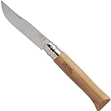 Opinel No.10 Stainless Steel Folding Knife with Beechwood Handle