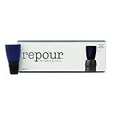 Repour Wine Saver - Wine Preserver and Stopper - Removes Harmful Oxygen from your Wine Simply and Effectively - Indigo Blue 4 Pack