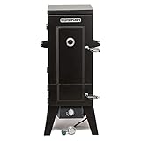 Cuisinart COS-244 Vertical Propane Smoker with Temperature & Smoke Control, Four Removable Shelves, 36', Black