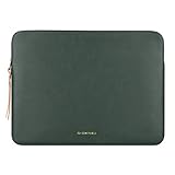 Comfyable Tablet Sleeve Compatible for 12.9 inch iPad Pro M2 M1 2022 2021 with Magic/Smart Keyboard - PU Leather Waterproof Slim Protective Cover Case with Pencil Holder- Midnight Green