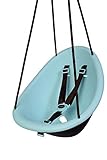 Swurfer Kiwi Toddler Swing – Comfy Baby Swing Outdoor, 3-Point Adjustable Safety Harness, Safe Quick Click Locking System, Foam-Lined Shell, Blister-Free Rope, Age 9 Months and Up, Blue