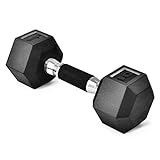 Yes4All Hex Dumbbell Rubber Grip - Premium heavy weight Dumbbell - 10lbs